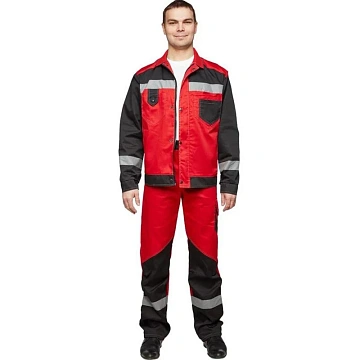 Костюм летний муж л21-КБР крас/чер(р.64-66) 170-176 (серия Л)