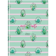 Скетчбук 80л., А5 BG 'My cacti', 7БЦ, матовая ламинация, 100г/м2
