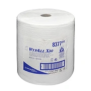 Протирочный материал Kimberly-Clark WypAll X80, 8377, высокая впитываемость, в рулоне, 161.5м, 1 слой, белый