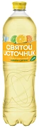 Вода Святой Источник с соком лимона и цитрусом газированная, 1л