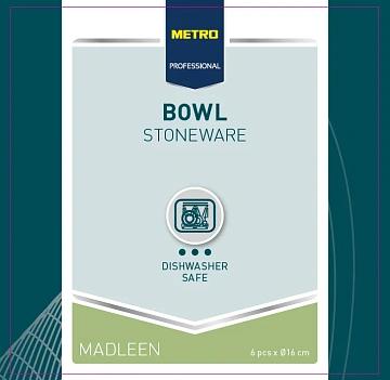 Салатник Metro Professional Madleen Yellow 16см, 6шт/уп