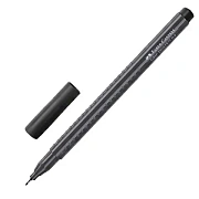 Ручка капиллярная Faber-Castell 'Grip Finepen' черная, 0,4мм, трехгранная