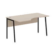 Стол прямой СА-2P(L) Мокачино/Черный 1400х900х755 IMAGO PLUS