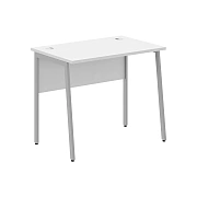 Стол прямой СП-1.1P Белый/Алюминий 900х608х755 IMAGO PLUS