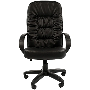 Кресло VT_CH416 ЭКОкожа чёрная (глянец)