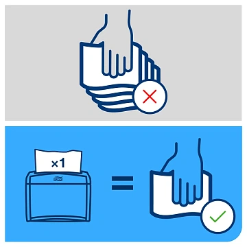 Диспенсерные салфетки Tellus (tork) Xpressnap N4 16x23см, белые, 2 слоя, 200шт, 10844 (10840)