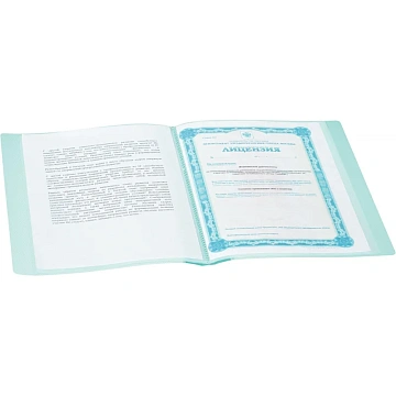 Папка файловая 20 файлов Attache Diagonal зеленый