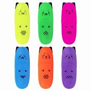 Набор текстовыделителей мини 6 ЦВЕТОВ BRAUBERG KIDS 'CUTE CATS NEON', линия 1-5 мм, 152435