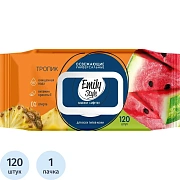Салфетки влажные Emily Style Tropic 100+20шт/уп. с клапаном