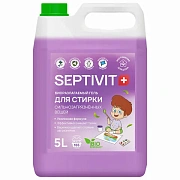 Гель для стирки против сильных загрязнений всех типов ткани гипоаллергенный 5 л, SEPTIVIT против сил