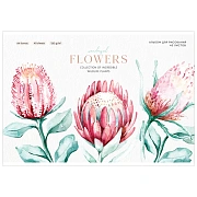 Альбом для рисования 40л., А4, на скрепке Greenwich Line 'Flowers collection', 120г/м2