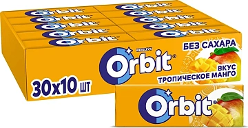 Жевательная резинка Orbit Тропическое манго, 14г