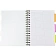 Бизнес-тетрадь 140л,кл,А5,SPIRAL BOOK Салатовый,евросп,обл.пл,раздел.84108