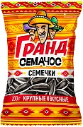 Семечки Гранд семачос полосатые обжаренные, 200г