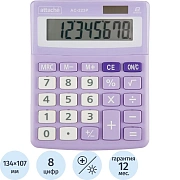 Калькулятор настольный КОМП Attache, AС-223P,8р,дв. пит, фиолет,134x107x34