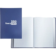 Книга учета -160л. в клетку офсет, обл. бумвинил