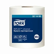 Протирочная бумага Tellus (tork) Reflex Universal M4, 771 лист, 19.8x35см, белая, 321400