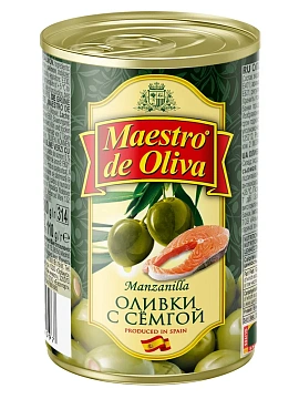 Оливки Maestro de oliva с семгой, 300г