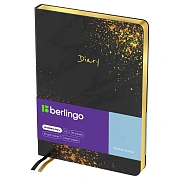 Ежедневник недатированный, А5, 136л., кожзам, Berlingo 'Golden Shade', золотой срез, с рисунком