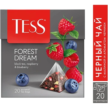 Чай TESS FOREST DREAM черный пирамидки 20шт