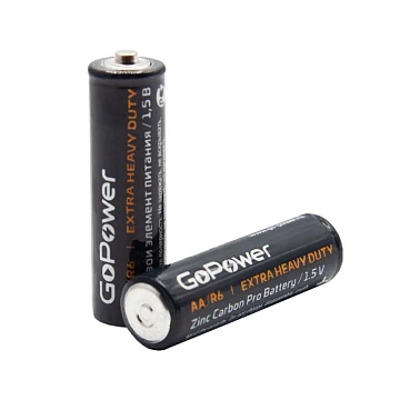 Батарейка GoPower R6 AA 4шт/бл Heavy Duty 1.5V (4/48/576)