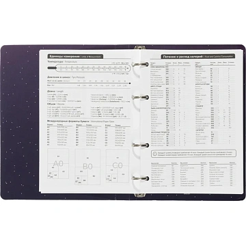Ежедневник недатированный на кольцах Attache, 136л., 80г/м3, Galaxy