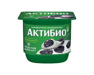 Йогурт Актибио Чернослив, 2.9%, 130г