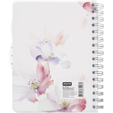 Бизнес-тетрадь А5,140л,кл,сп,пласт Attache Selection Flower Dreams I Choose