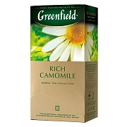 Чай GREENFIELD 'Rich Camomile' травяной ромашковый, 25 пакетиков в конвертах по 1,5 г, 0432-10