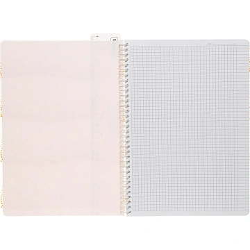 Бизнес-тетрадь WAVES А4 100л. ATTACHE клет,спир,пласт,заклад,цв.оранжевый