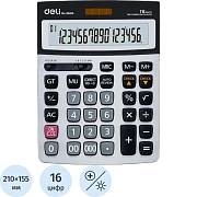 Калькулятор настольный ПОЛНОРАЗМЕРНЫЙ Deli E39265 серый 16-разр