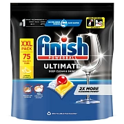 Таблетки для посудомоечных машин Finish Powerball Ultimate Лимон, 75шт