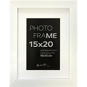 Рамка пластиковая с паспарту Gloria White 15x20 37