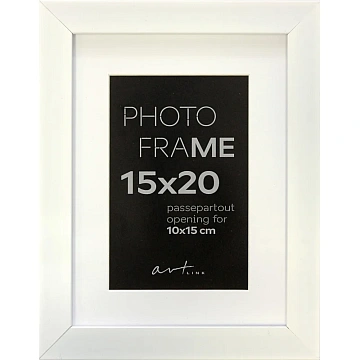 Рамка пластиковая с паспарту Gloria White 15x20 37