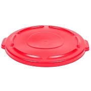 Крышка для мусорного контейнера Rubbermaid Brute 121.1л, с защелкой, красная, FG263100RED