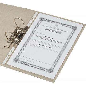 Папка-регистратор Отчет-Архив,карт.б/мет.уг,75мм 10шт/уп