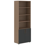 Шкаф высокий широкий VHCS 80.5 Яшма черный/Кобра 800х430х2253 VELION