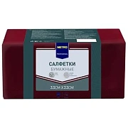 Салфетки METRO PROFESSIONAL бумажные двуслойные бордовые 250шт, 33x33см