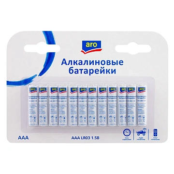 aro Батарейки LR03 AAA, 12шт