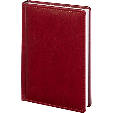 Ежедневник недатированный бордо, А6,100x150, 320стр, Agenda