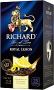 Чай Richard Royal Lemon черный, ароматизированный, 25 сашет