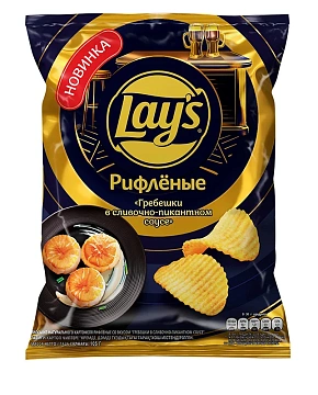 Чипсы Lay's Гребешки в сливочно-пикантном соусе, 105г
