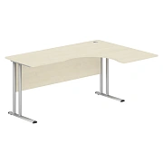 Стол эргономичный СА-4M(R) Клен*/серебро 1600х1200х755 IMAGO-M