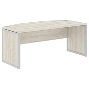 Стол руководителя XQPET 189 Сосна Эдмонт/Алюминий 1800х914х750 XTEN-QP