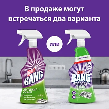 Средство для чистки плит, духовок 750 мл, CILLIT BANG 'Антижир + Сияние', распылитель, 24203