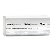 Полотенца бумажные 250 шт., VEIRO (H3) COMFORT, 1-слойные, белые, КОМПЛЕКТ 20 пачек, 21х21,6, V-сложение, KV210