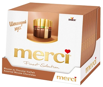 Конфеты Merci шоколадный Мусс, 210г
