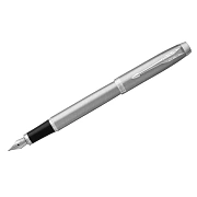 Ручка перьевая Parker 'IM Essential Stainless Steel CT' синяя, 0,8мм, подарочная упаковка