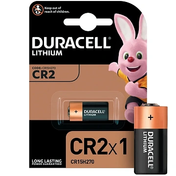 Батарейка Duracell CR2 3V литиевая, 1BL