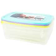 Контейнер герметичный Полимербыт Каскад 0.7л, пластик, для СВЧ, 3шт